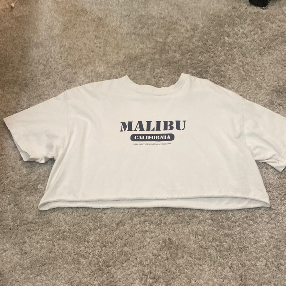 brandy melville/john galt penelope cropped tshirt